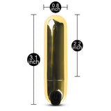 10 Speeds Golden Color Usb Recharging Vibrating Bullet