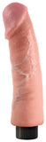 King Cock 9 In. Vibrating Cock Flesh King Cock