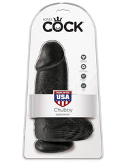 King Cock Chubby 9 In Black King Cock