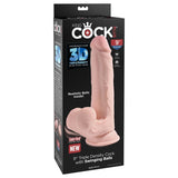 King Cock Plus 9'' 3d Cock With Swinging Balls