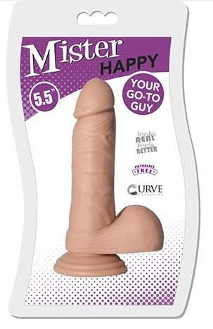 Mister Happy - Vanilla 5.5 Insertable Curve Toys