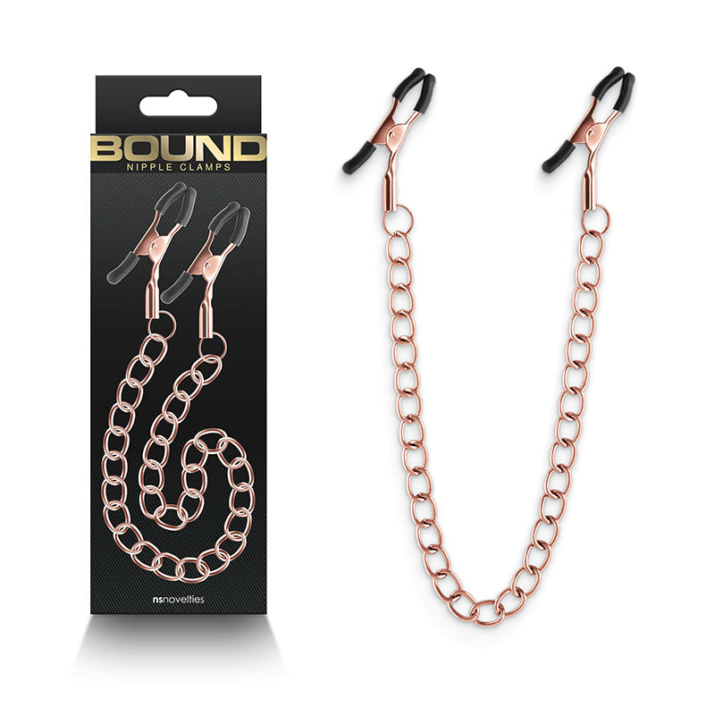 Bound Nipple Clamps - Dc2 - Rose Gold