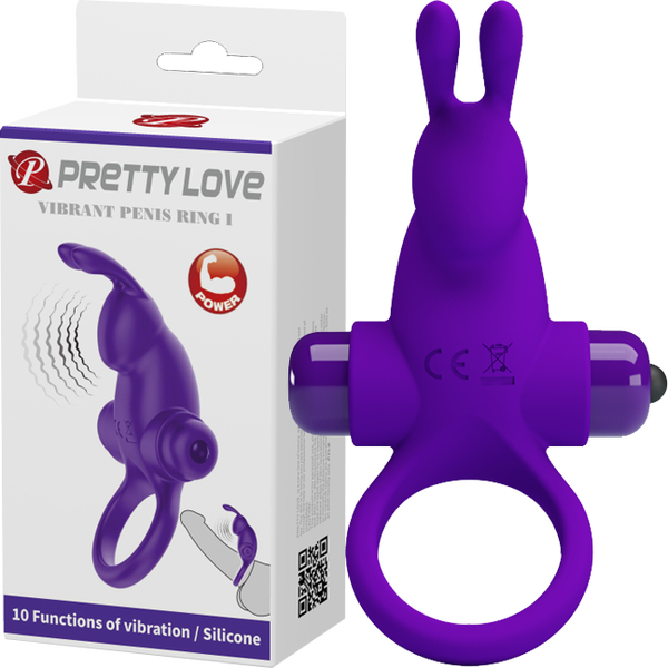 Pretty Love Vibrant Penis Ring Purple