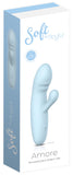 Soft By Playful Amore Rechargeable Rabbit Vibrator Blue
