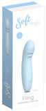 Soft By Playful Fling Rechargeable G-spot Vibrator Blue