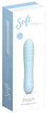Soft By Playful Posh - Rechargeable Vibrator Blue