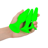 Ouch! Glow In Dark Butt Plug Set