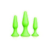 Ouch! Glow In Dark Butt Plug Set