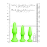 Ouch! Glow In Dark Butt Plug Set