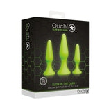Ouch! Glow In Dark Butt Plug Set