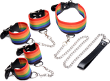 Kinky Pride Rainbow Bondage Set