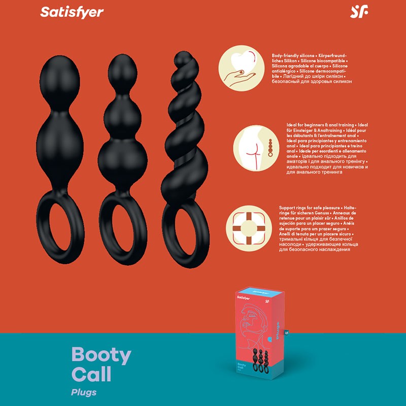 SATISFYER BOOTY CALL SET BLACK SATISFYER