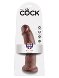 King Cock - 9 In. Cock Brown King Cock