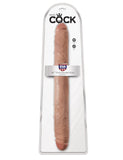 KING COCK 16 IN. THICK DOUBLE DILDO TAN KING COCK