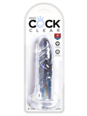 King Cock Clear 6 In. Cock King Cock