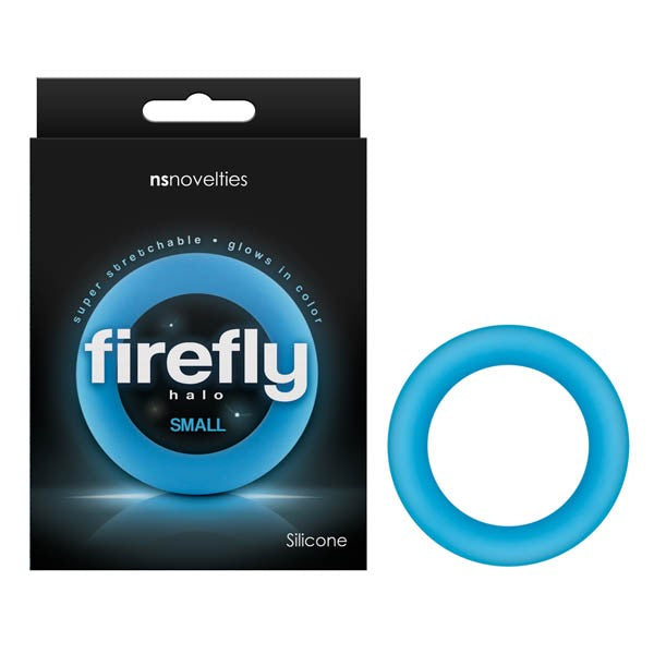Firefly Halo Glow In Dark Blue Small 50 Mm Cock Ring
