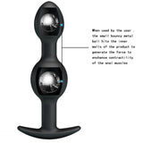 Silicone Anal Balls 4.92" (black)