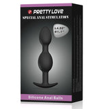 Silicone Anal Balls 4.92" (black)