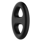 Super Soft Silicone 3 Bead Cockring Black