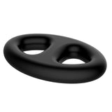 Super Soft Silicone 3 Bead Cockring Black