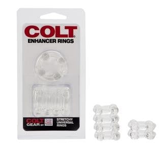 Colt Enhancer Rings - Clear California Exotics