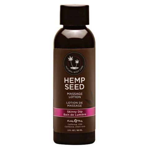 Hemp Seed Massage Lotion Skinny Dip (vanilla & Faiy Floss) Scented - 59 Ml Bottle