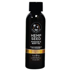 Hemp Seed Massage & Body Oil Dreamsicle (tangerine & Plum) Scented - 59 Ml Bottle