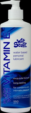 Wet Stuff Vitamin E - Pump (550g) Gel Works Lubricant