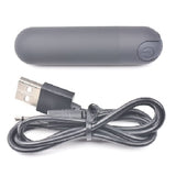 10 Speeds Black Color Usb Recharging Vibrating Bullet