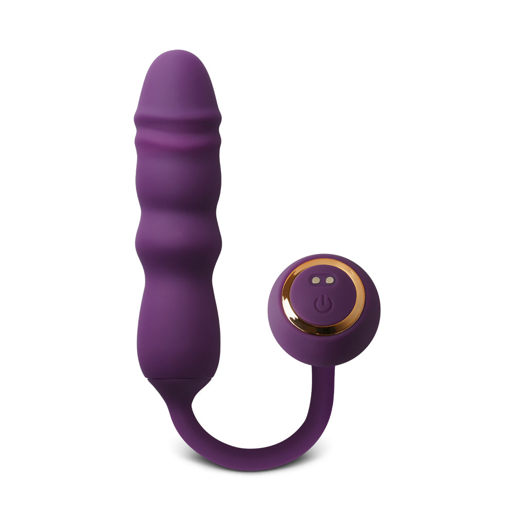 10-speed Purple Color Silicone Thrusting Vibrator