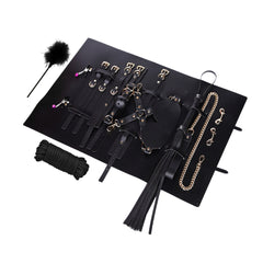 Customizable 10-piece Complete Bdsm Bondage Set With Organizer Pouch