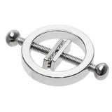 Silver Metal Adjustable Nipple Clamps – Screw Tightening Bdsm Nipple Clamp Set (2 Pieces)