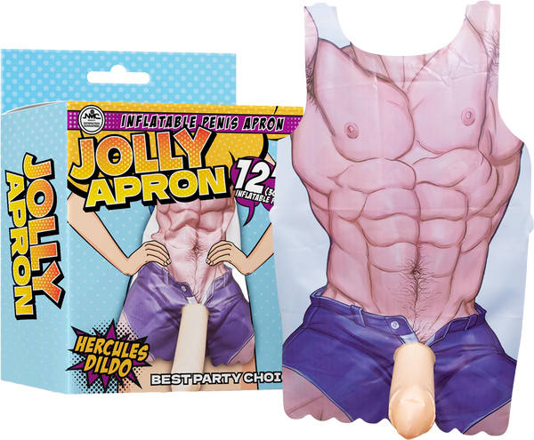 Jolly Apron - 12" Inflatable Penis