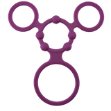 Triple Ring With Ball Stretcher (purple)