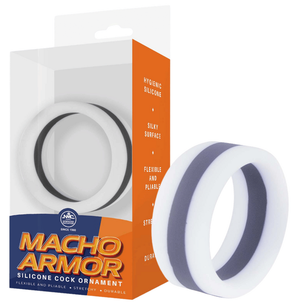 Macho Armor - Silicone Cock Ornament (grey)