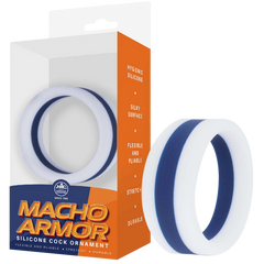 Macho Armor - Silicone Cock Ornament (blue)