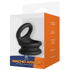 Silicone Cock Ornament - Medium (black)