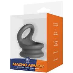 Silicone Cock Ornament - Medium (grey)