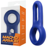 Silicone Cock & Ball Ornament - (blue)