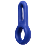 Silicone Cock & Ball Ornament - (blue)
