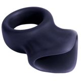 Silicone Cock & Ball Ornament - (black).