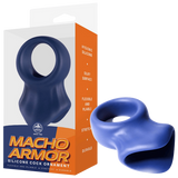 Silicone Cock & Ball Ornament - (blue).