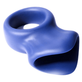 Silicone Cock & Ball Ornament - (blue).