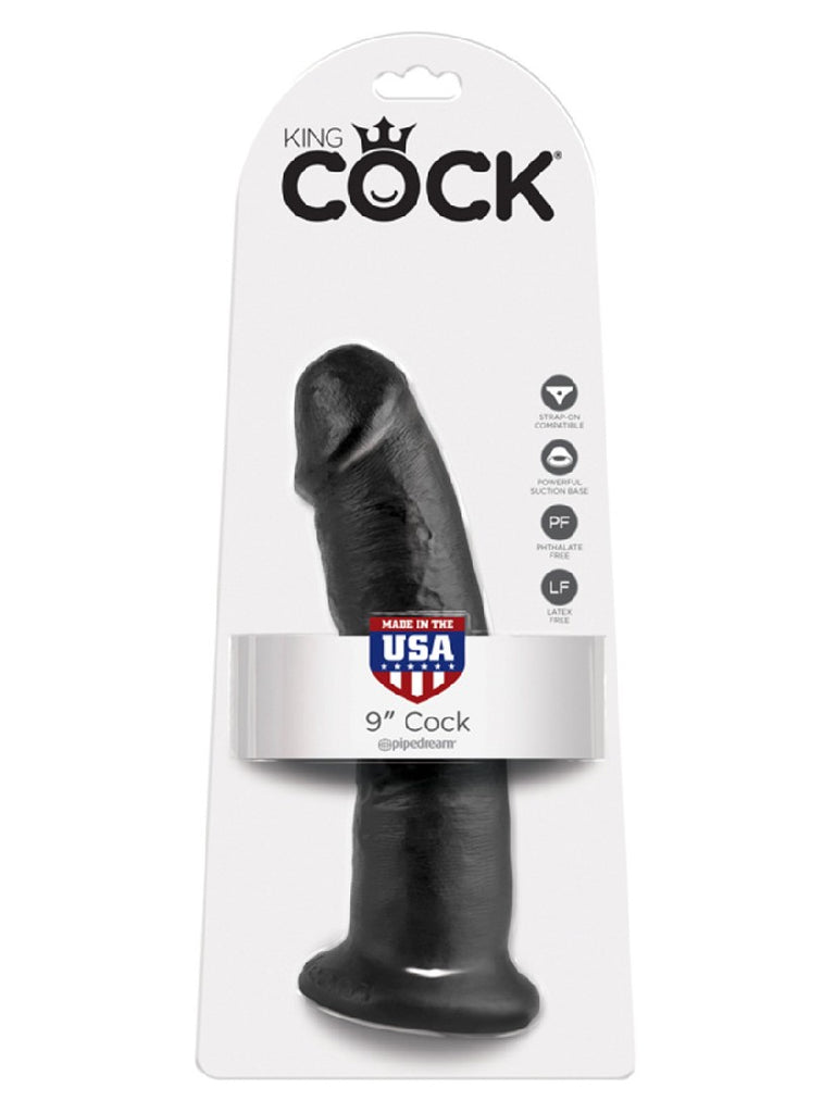 KING COCK - 9 IN. COCK BLACK KING COCK