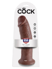 King Cock - 10 In. Cock Brown King Cock