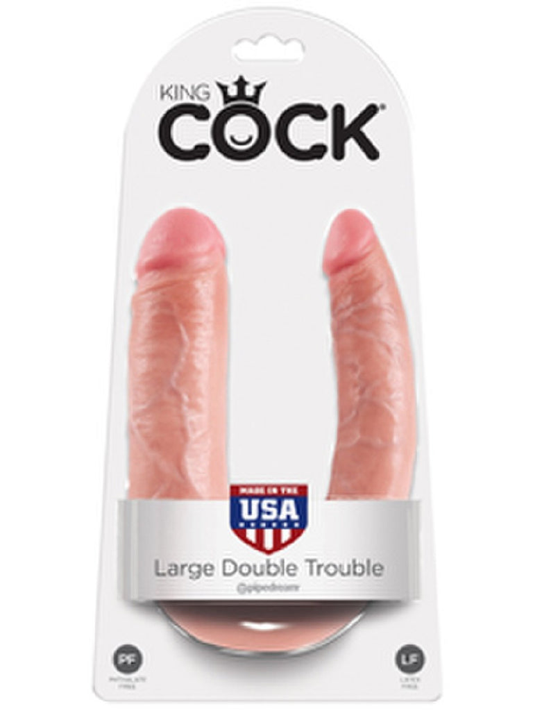 King Cock - L Double Trouble Flesh King Cock