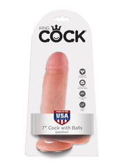 7" COCK WITH BALLS (FLESH) PIPEDREAMS