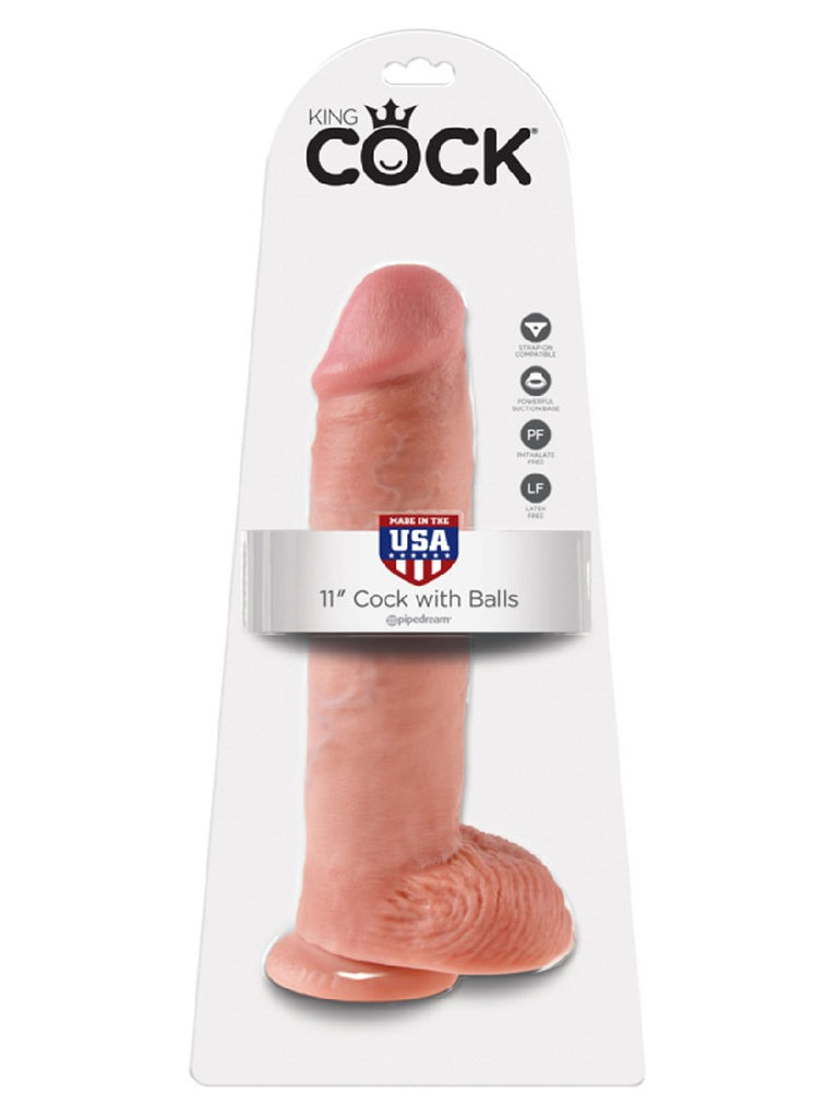 11in COCK WITH BALLS (FLESH) PIPEDREAMS