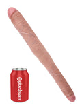 King Cock - 16 In. Tapered Double Flesh King Cock
