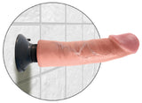 King Cock 9 In. Vibrating Cock Flesh King Cock
